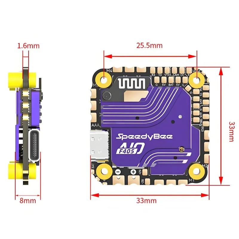 Полетный контроллер SpeedyBee  – обзор и цена Fpv Drone Flight Controller